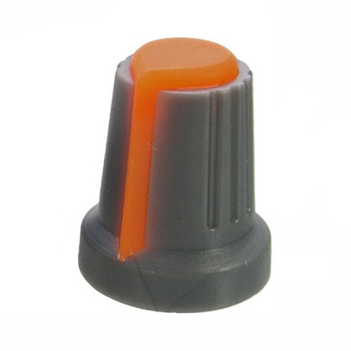 Ручка для потенциометра 6mm RR4817 оранжевая