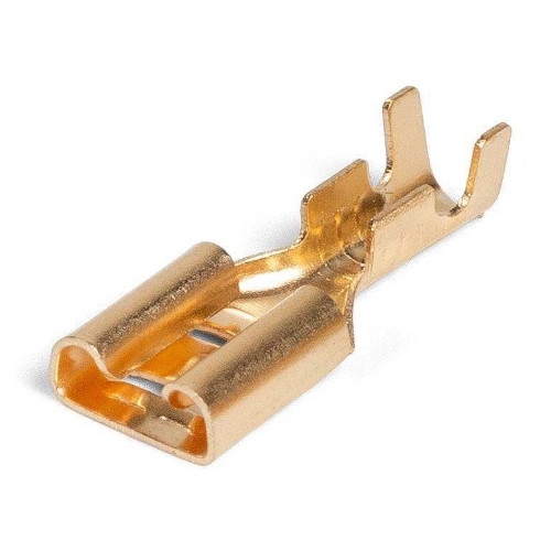 Разъем плоский под двойной обжим, неизолированный