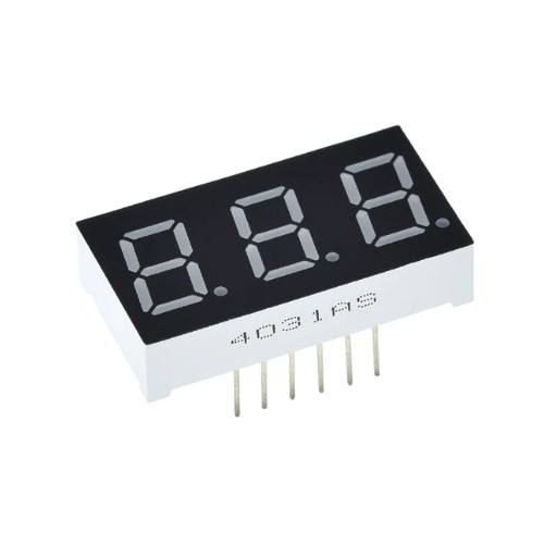 3-х разрядный 7-ми сегментный индикатор с общим анодом