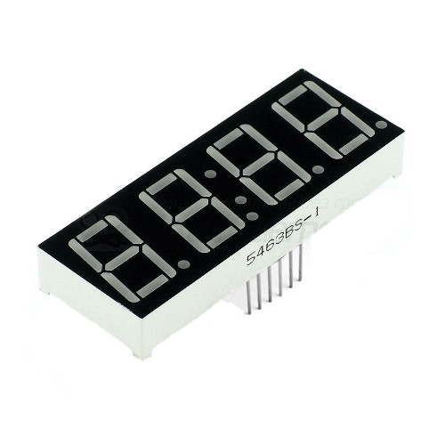 4-х разрядный 7-ми сегментный индикатор часовой с общим анодом