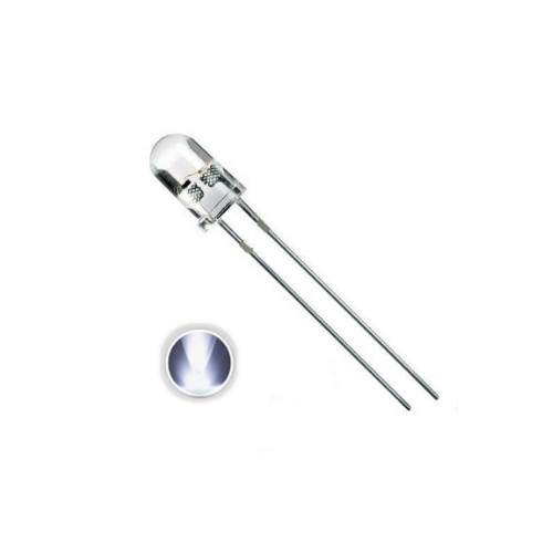 Светодиод мигающий 3 мм белый