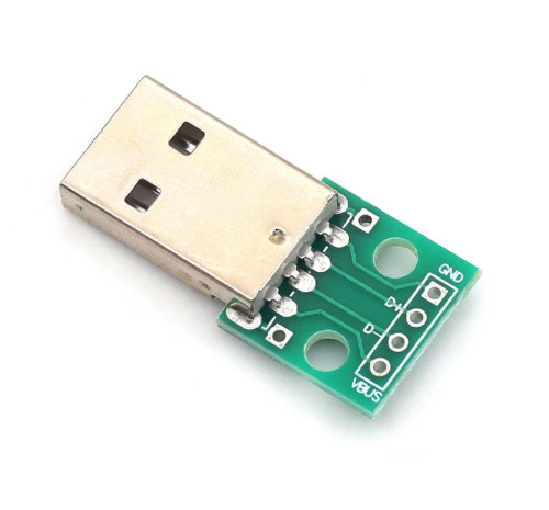 Плата с USB Type-A 2.0 male разъемом