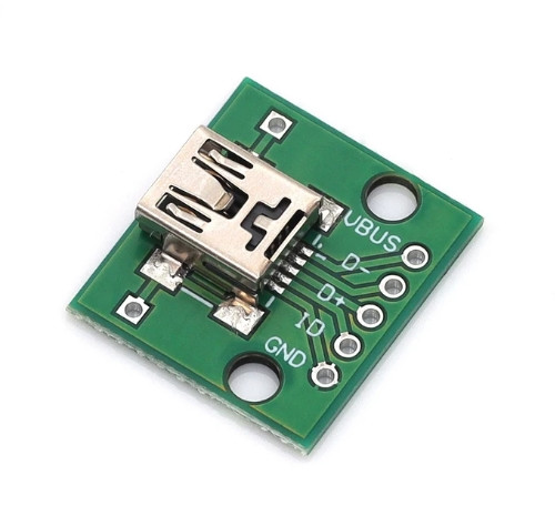 Плата с MiniUSB femaly разъемом