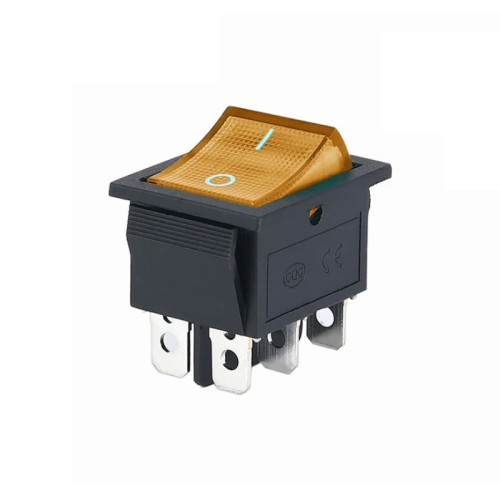 Клавишный переключатель KCD4-201N-C3-O/6P