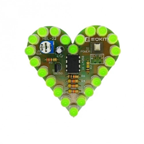 Набор для пайки, "Сердце" зеленое