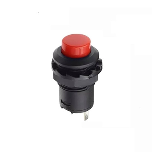 Нажимная кнопка DS-228 с фиксацией красная